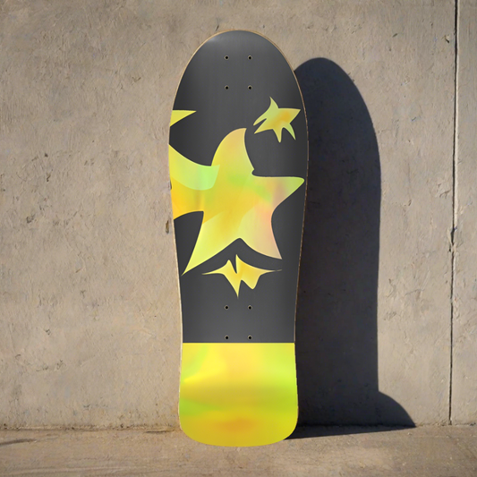 GLDNBOI Holographic Skateboard