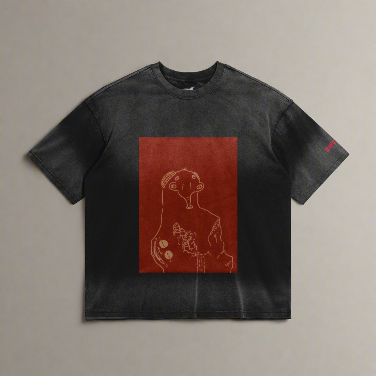 3DVIZ Oversized faded Tee