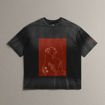 3DVIZ Oversized faded Tee