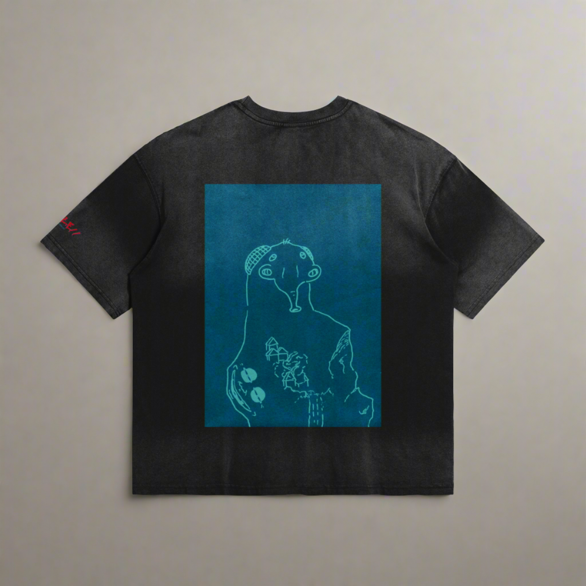 3DVIZ Oversized faded Tee