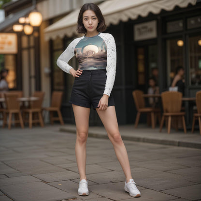 LIMINAL long-sleeve crop top