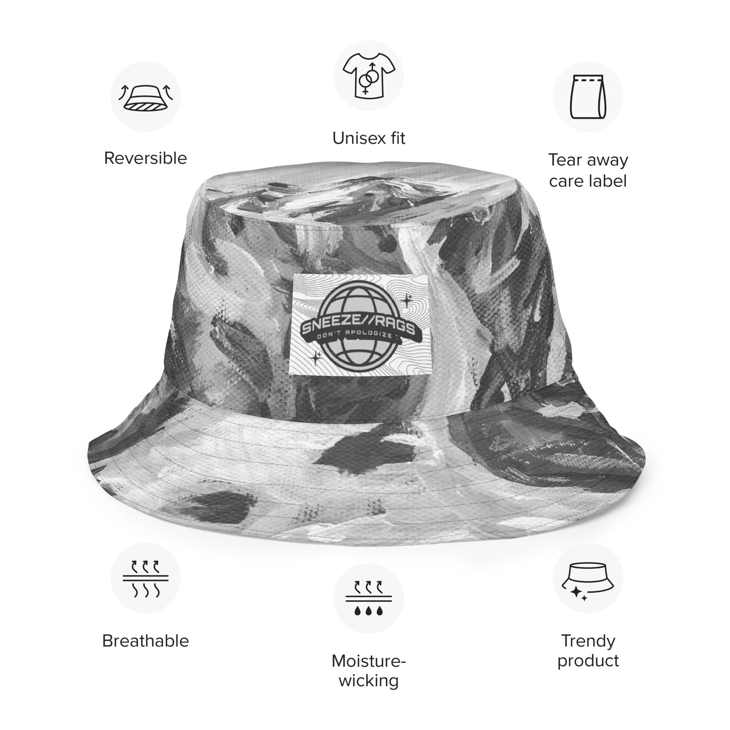 WIDEEYED reversible bucket hat