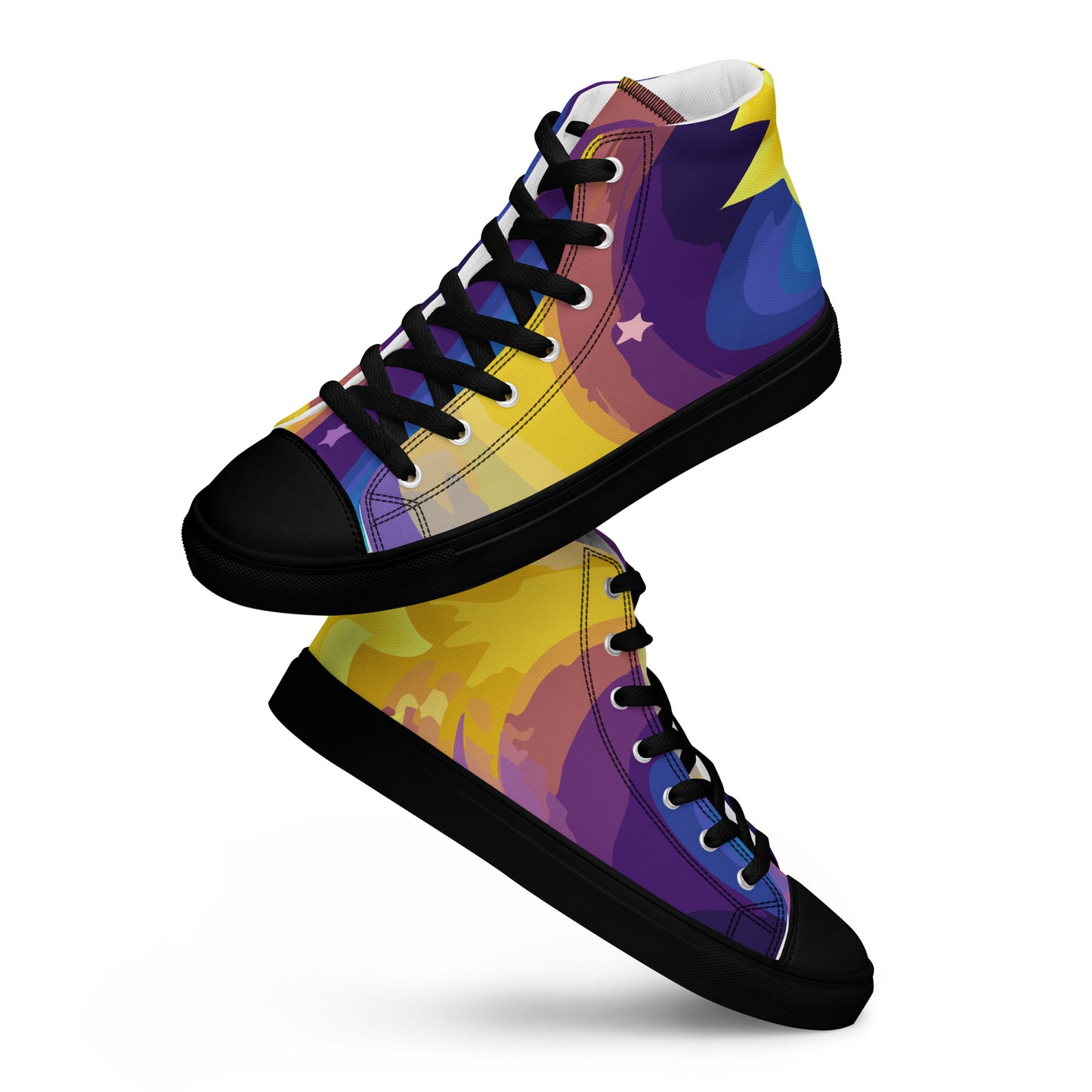 STRRNNR high top canvas shoes