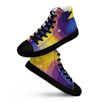 STRRNNR high top canvas shoes