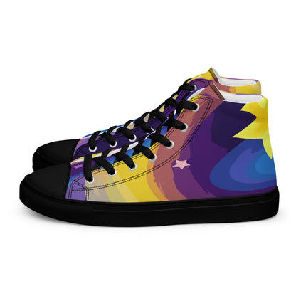 STRRNNR high top canvas shoes