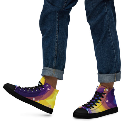 STRRNNR high top canvas shoes